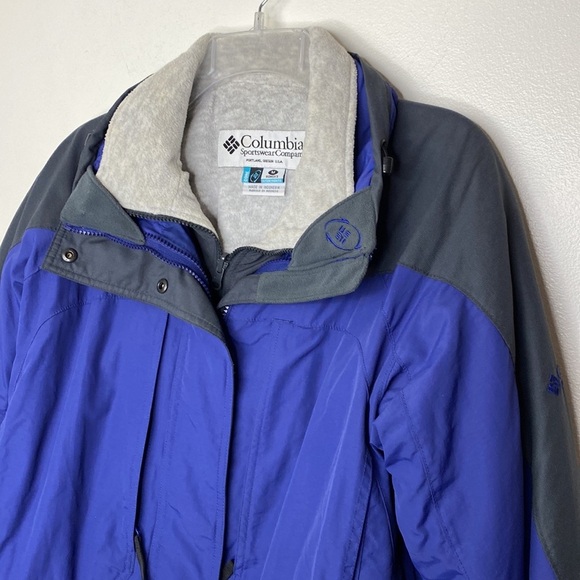 COLUMBIA Woman’s Interchange Jacket Blue / Charcoal size M - Picture 2 of 16